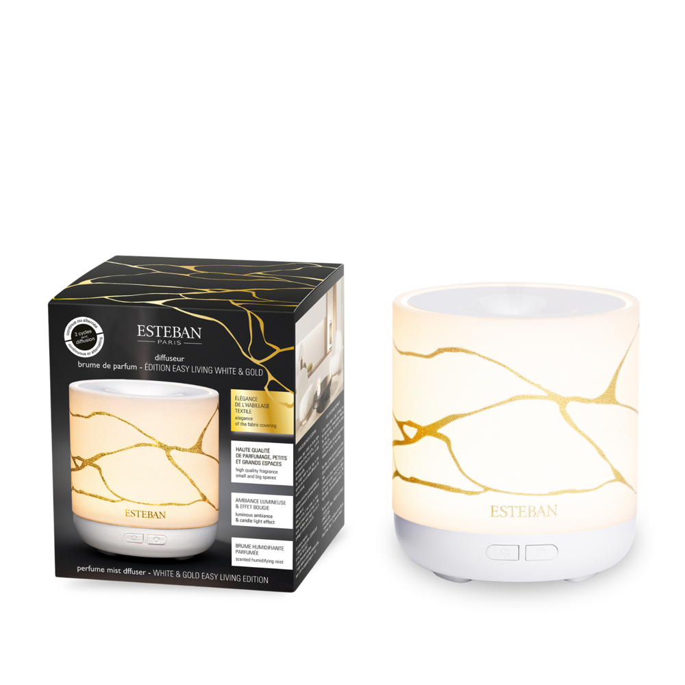 DIFUSOR EASY LIVING WHITE & GOLD - Esteban Paris